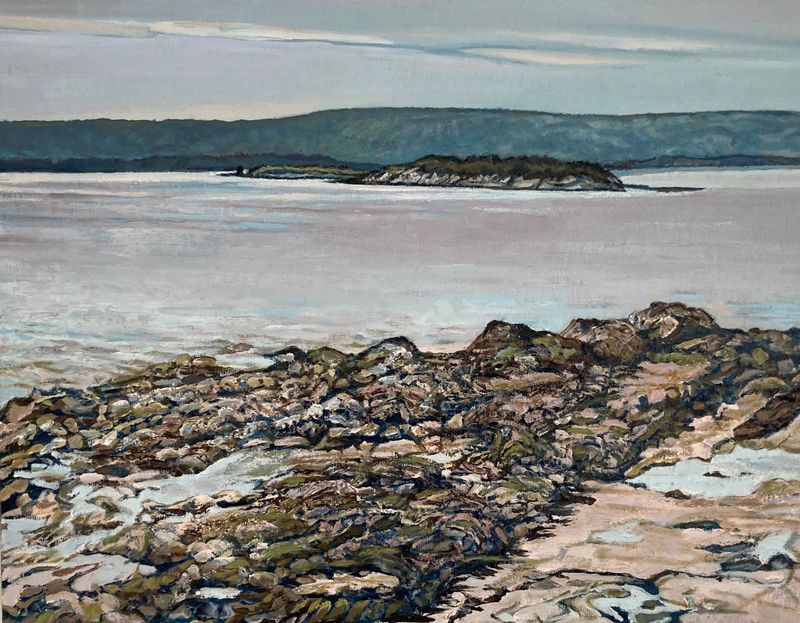 "View From Grindstone Island, NB" 11x14" Acrylic &amp; Oil
