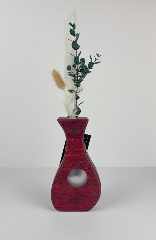 Purple Heart bud Vase 4x8"