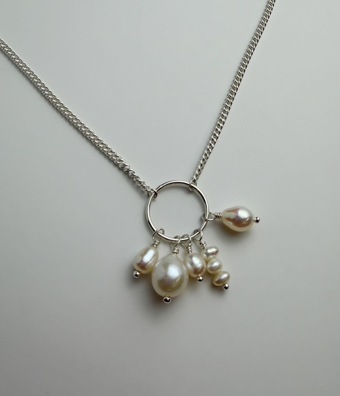 Freshwater Pearl &amp; Sterling Silver Necklace
