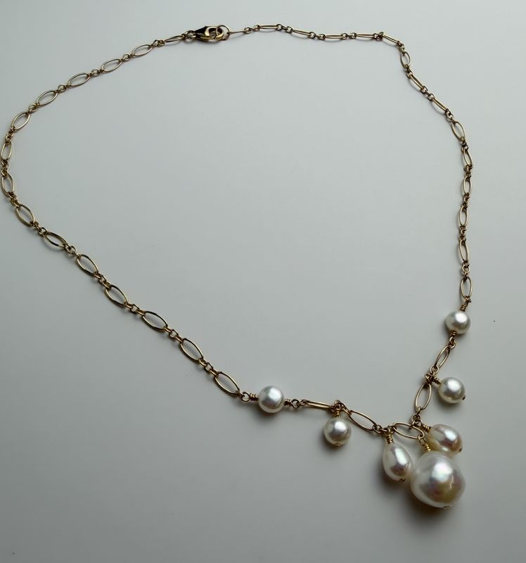 Freshwater Pearl &amp; 14K Gold-Filled Necklace
