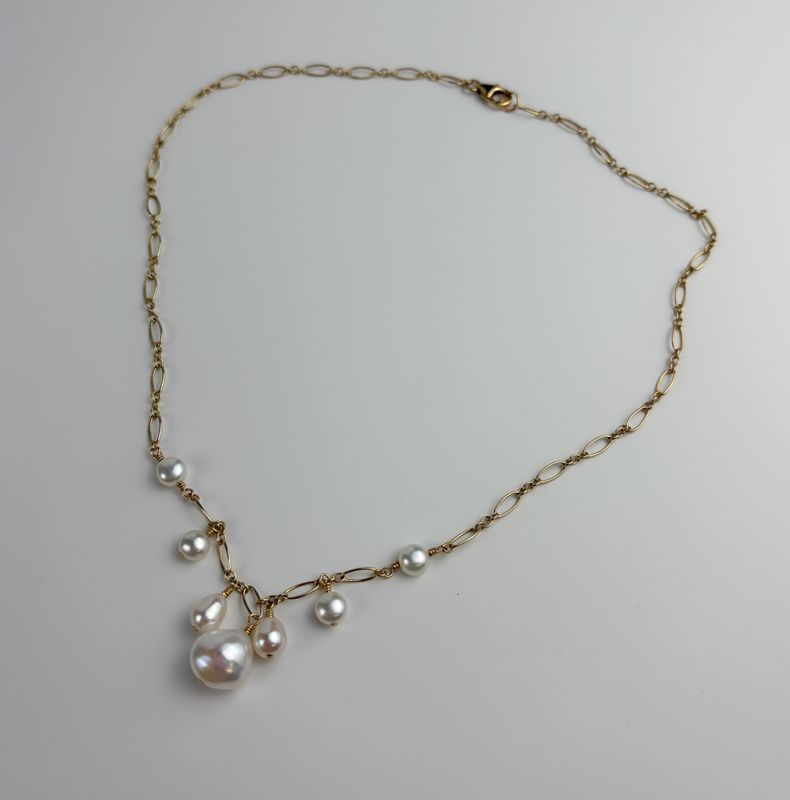 Freshwater Pearl &amp; 14K Gold-Filled Necklace