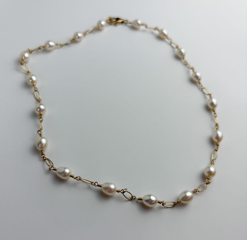 Freshwater Pearl &amp; 14K Gold-Filled Necklace