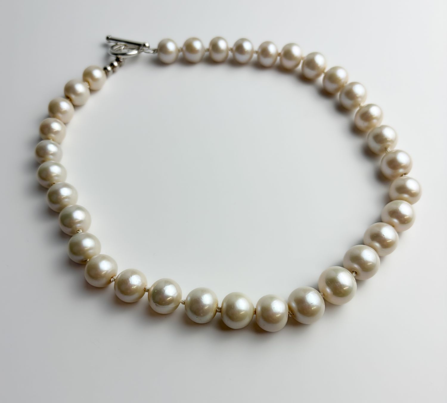 Large Creamy White Freshwater Pearl Necklace