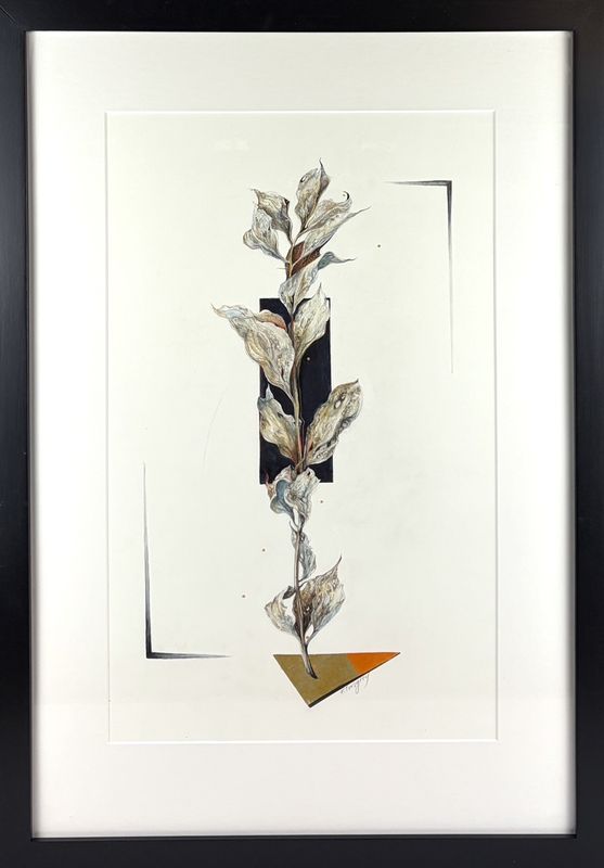 "Rooted" Watercolor 12x20" Framed 19.5x27.75"