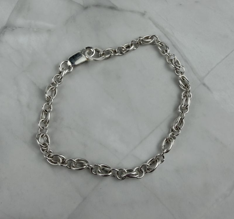 Sterling Silver Bracelet (For Charms)