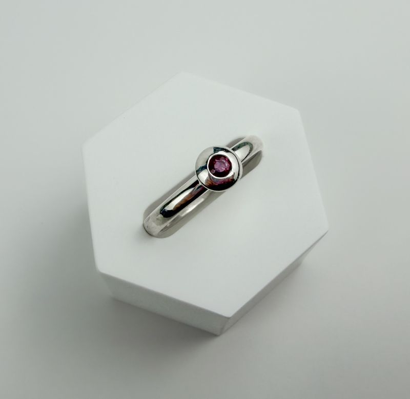 Ruby Ring SS Size 6.25