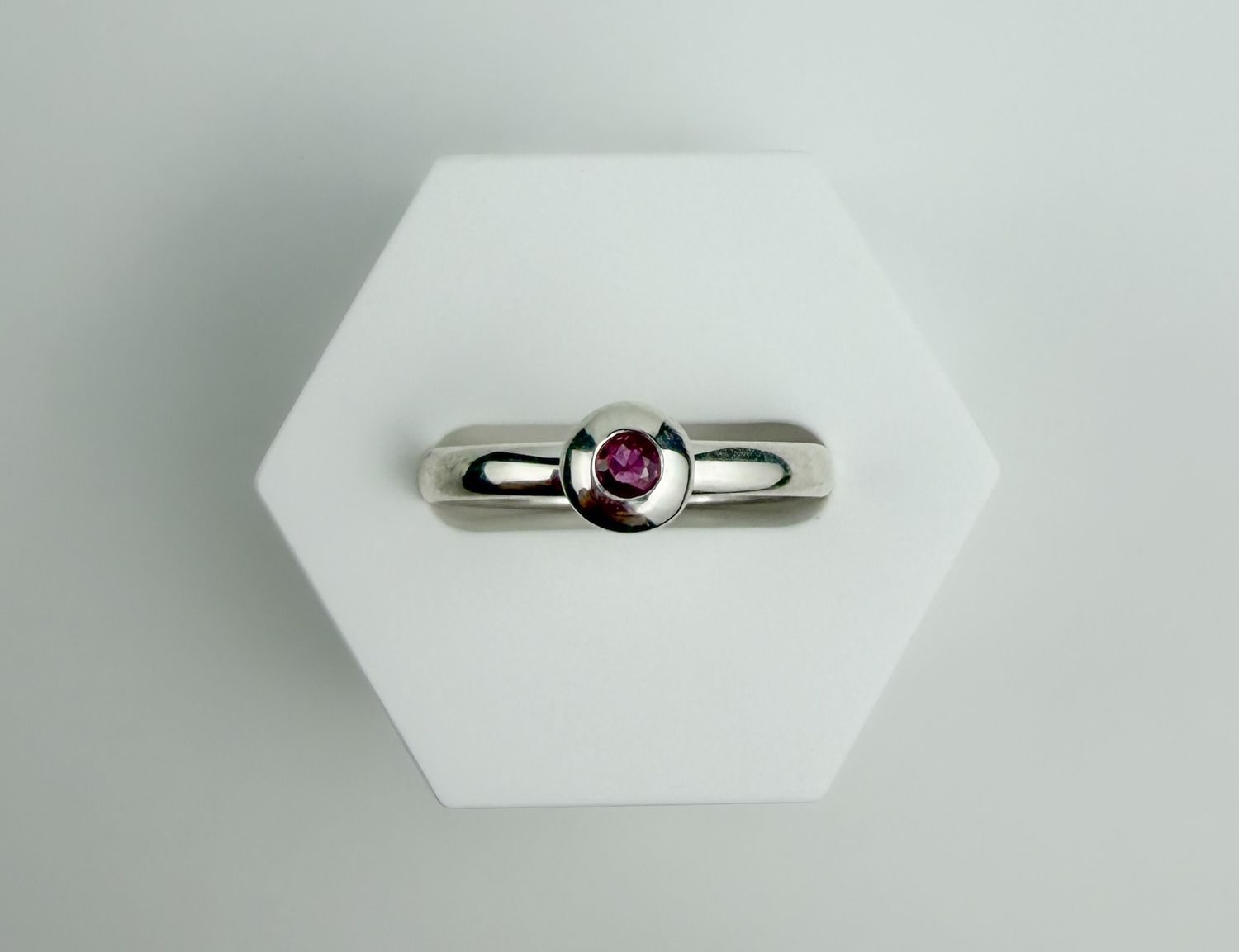Ruby Ring SS Size 6.25