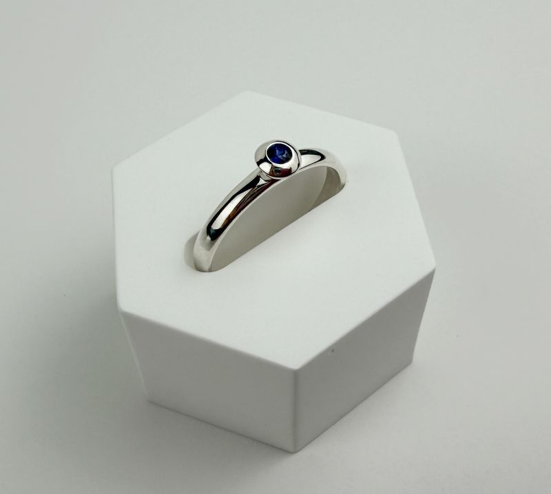 Sapphire Ring SS Size 6