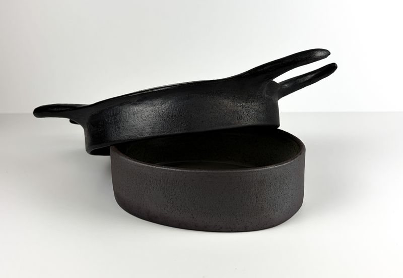 Skate Egg Case, Wood Fired 13x7"