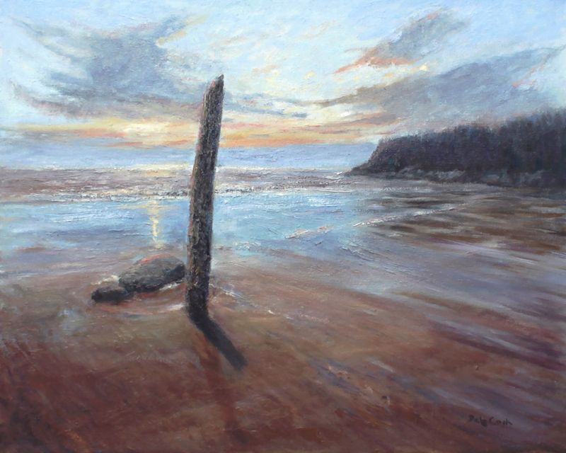 "Timber and Tides" 20x16" Oil on Canvas Painting