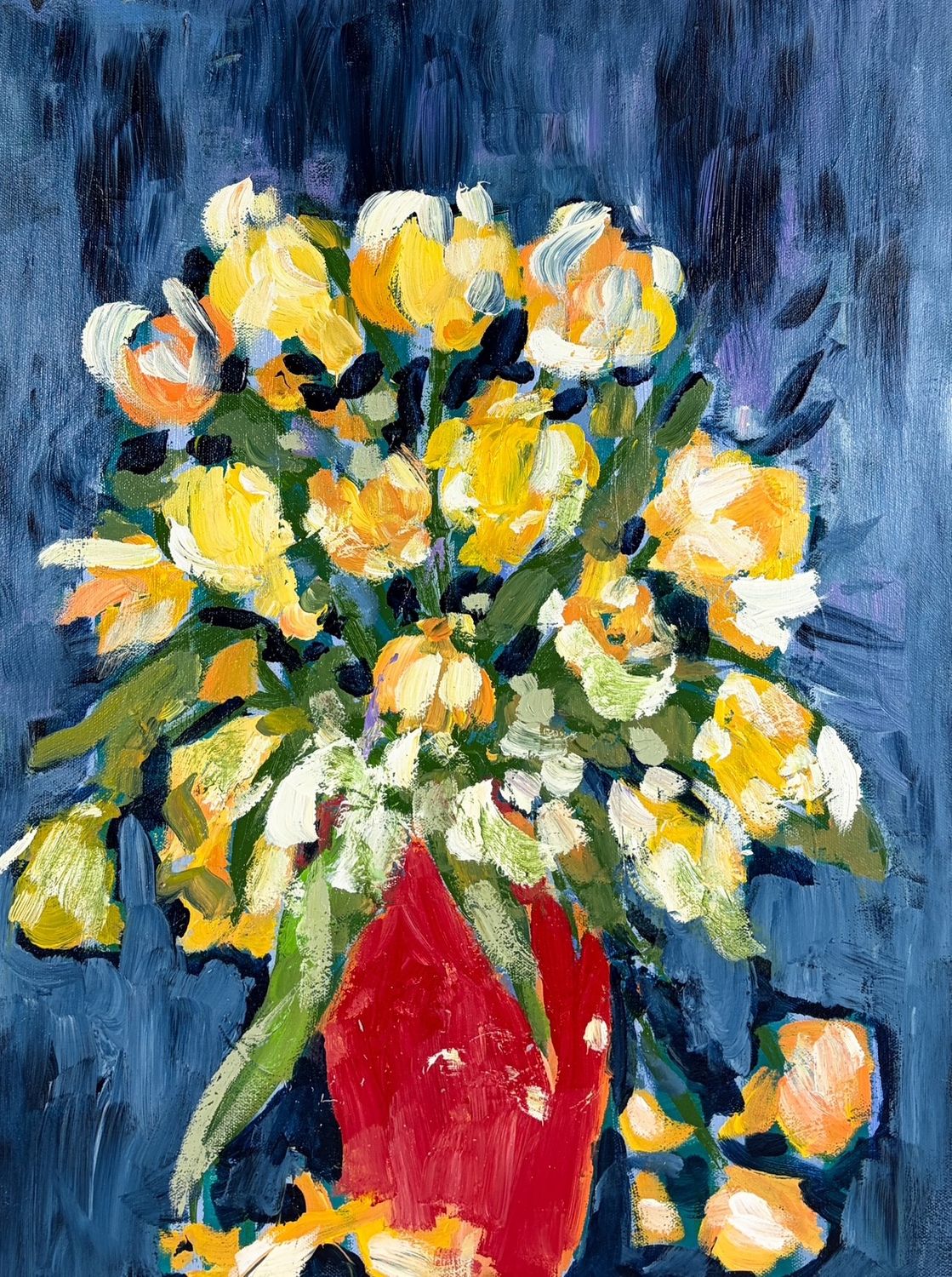 "Ruby Tuesday" 18x24" Acrylic Painting on Canvas