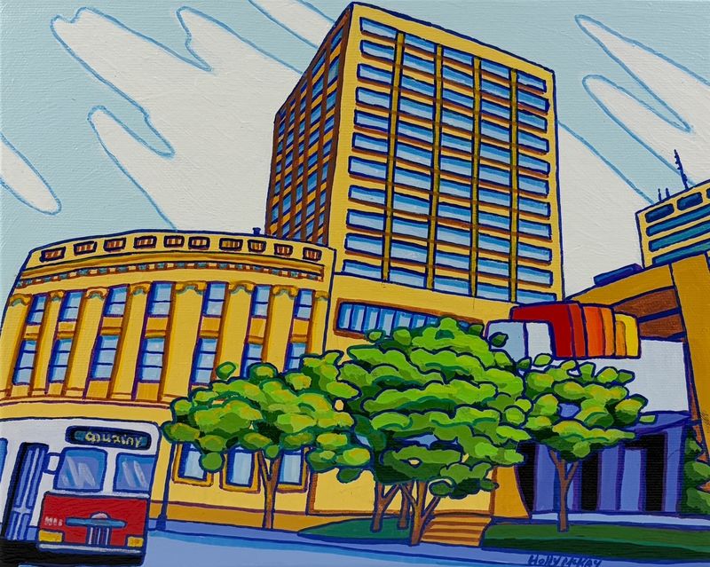 "Foot of King Street" 8x10" Acrylic Painting on Canvas