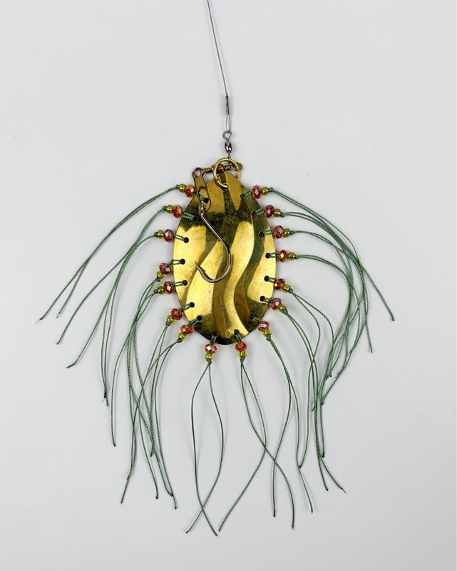 Teardrop Spoon bail Allure Metal 3" Hanging Sculpture