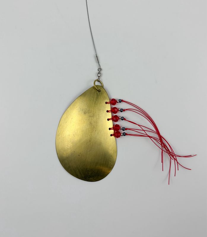 Mussel Shaped Spoon bail Allure Metal 4" Hanging Sculpture