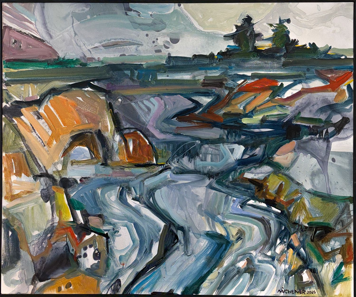 "Holy Point Inlet" Oil on Canvas 20x24" Framed