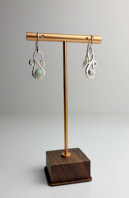 Opal Stud, Sterling Silver