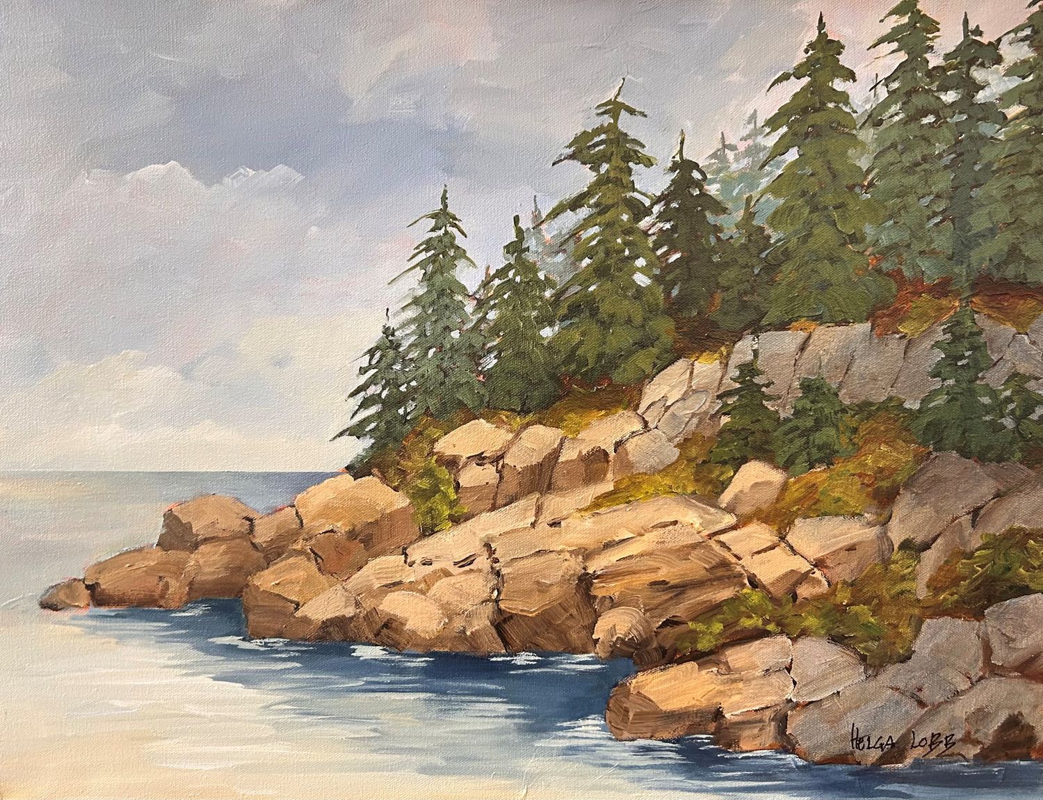 "Lifting Fog" 18x24" Acrylic on Canvas