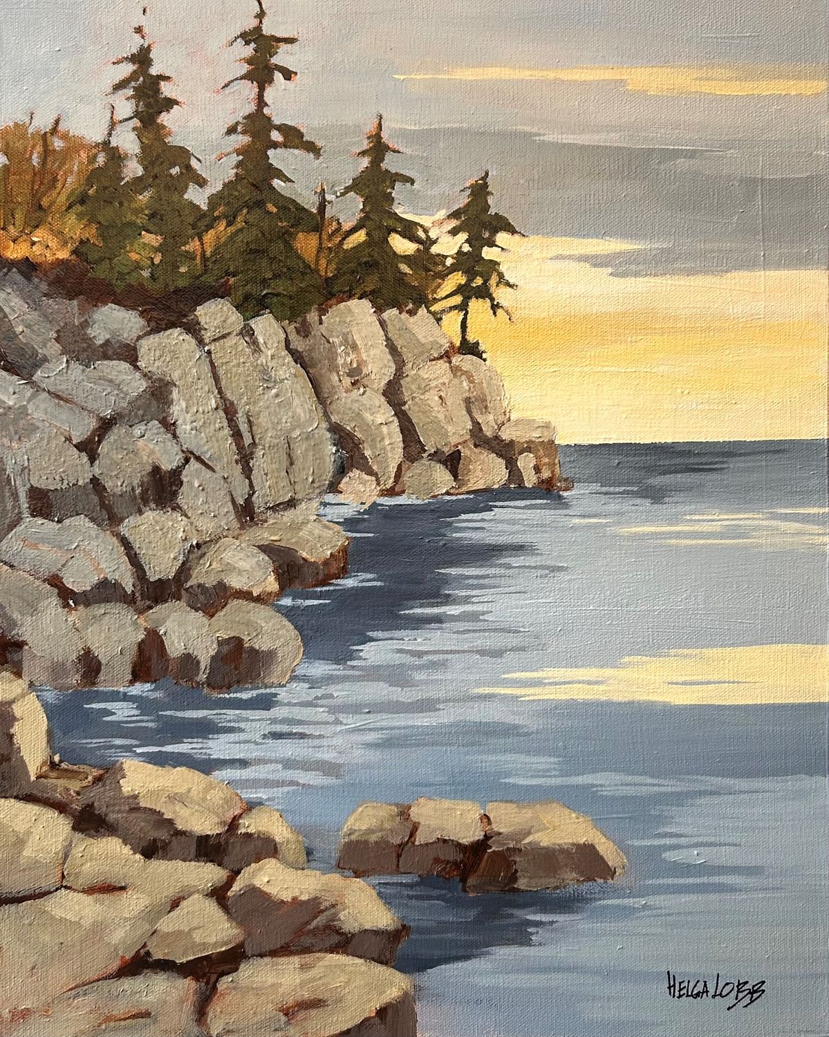 "Into Evening" 16x20" Acrylic on Canvas