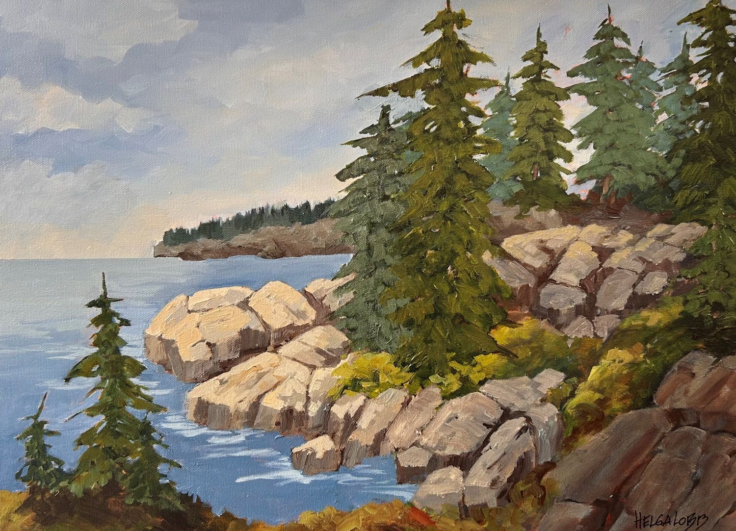 "Atlantic Coast" 18x24" Acrylic on Canvas