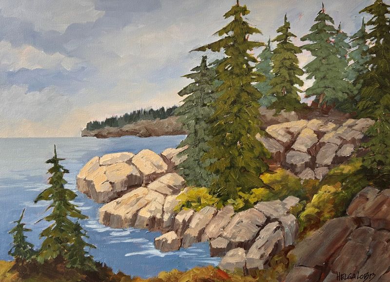 "Atlantic Coast" 18x24" Acrylic on Canvas