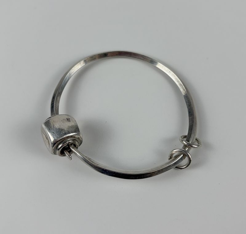 X- Small Art Deco Cuff 2.5" Sterling Silver