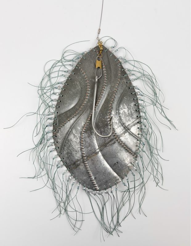 9.25 Waves Spoonbait Allure Metal Sculpture