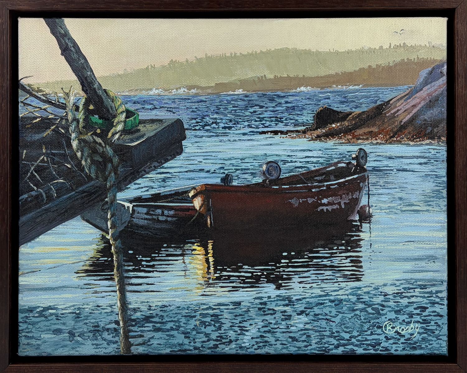 "Waiting For Morning" 11x14" Acrylic