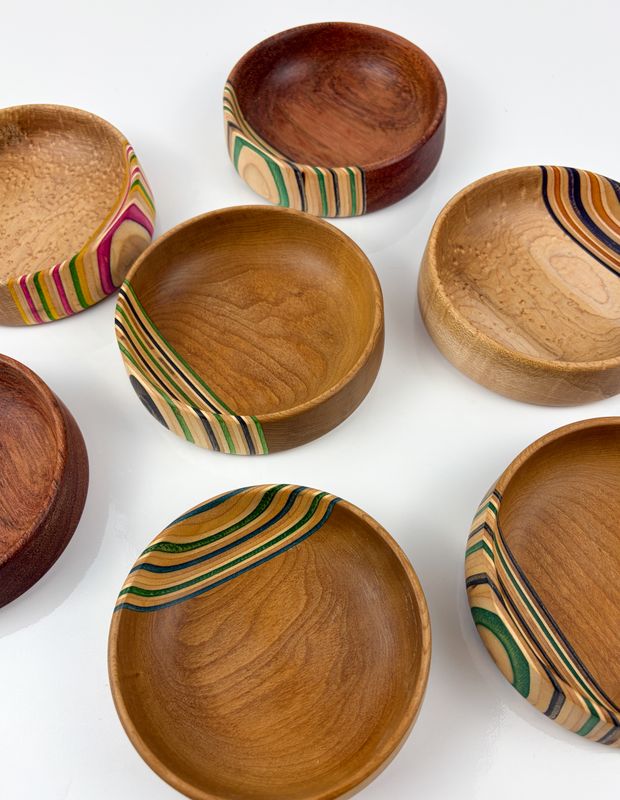 Wine Bottle Coaster - Various Woods