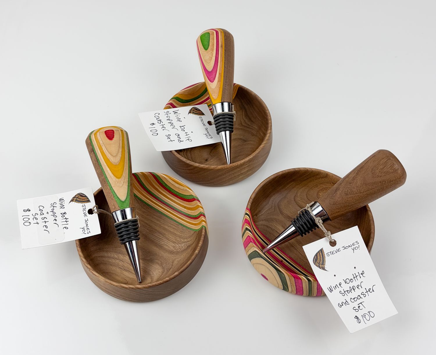 Wine Set - Various Woods
