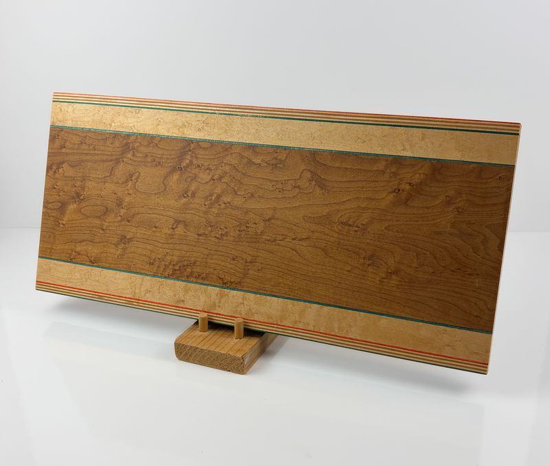Mixed Maple Charcuterie Board 7.75x17"