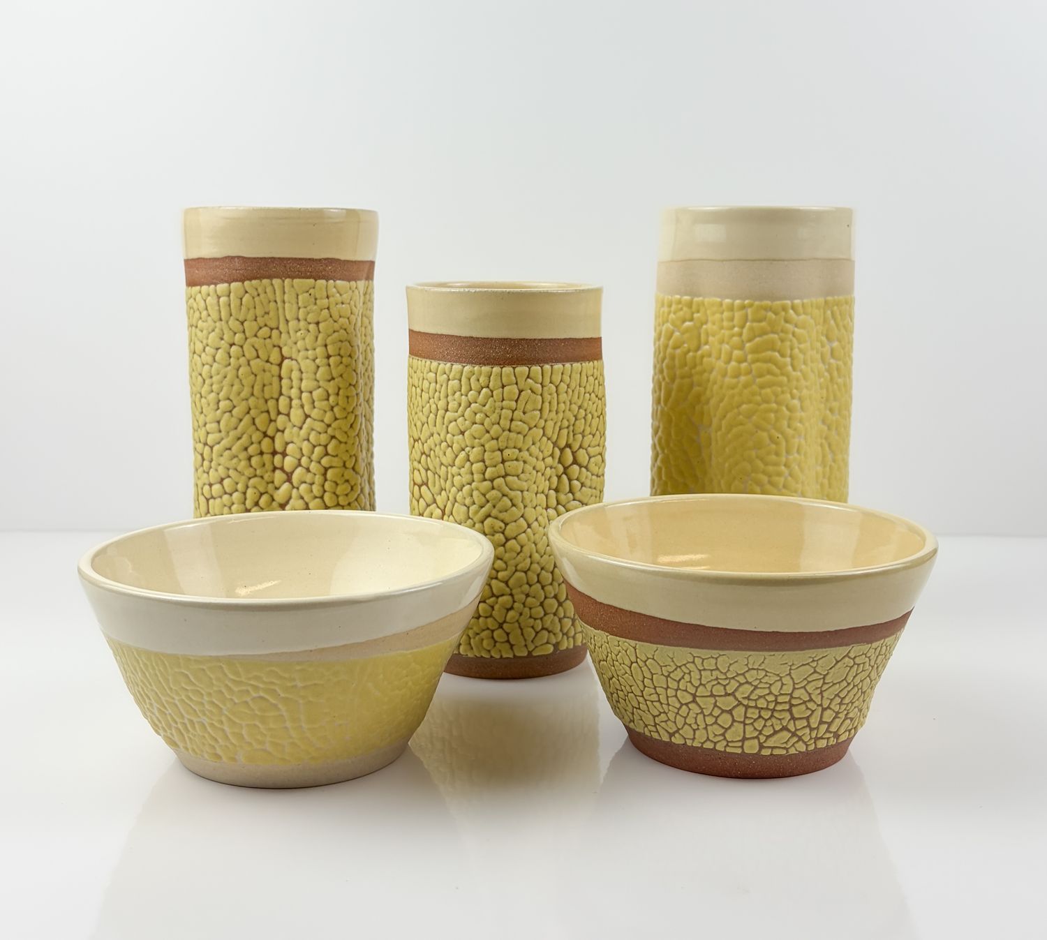 Yellow Crawling Pottery Collection