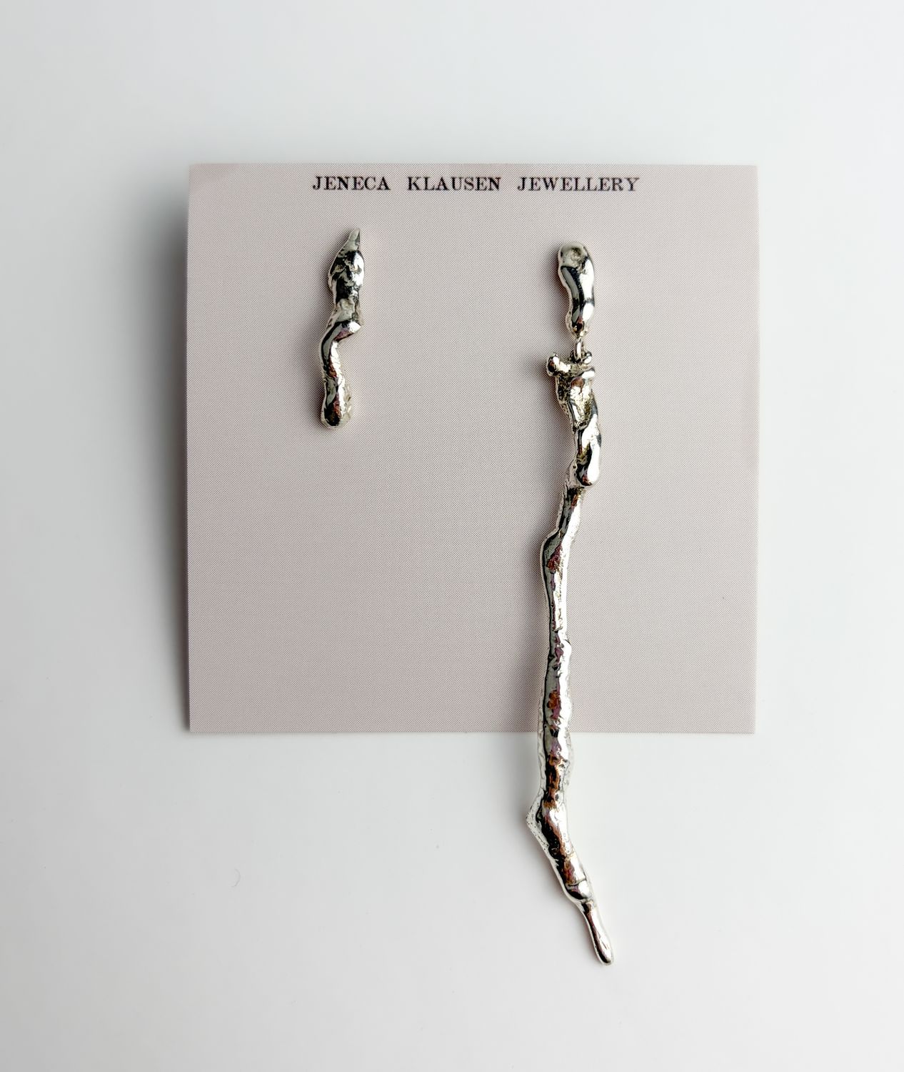 Silver Stick Earrings