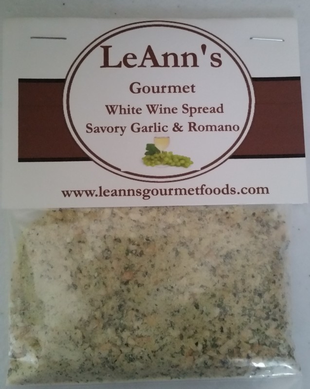 LeAnn's Gourmet  Savory Garlic and Romano White Wine Spread