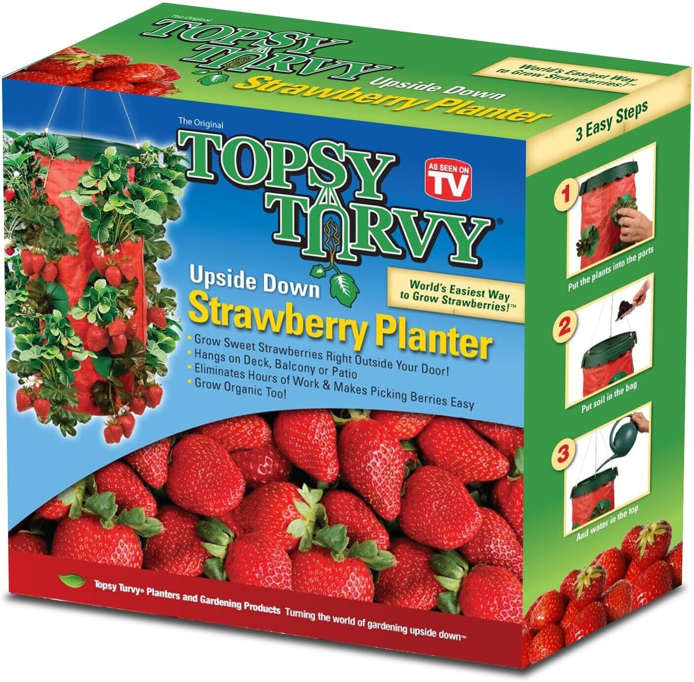Topsy Turvy Upside Down Strawberry Planter 🍓
