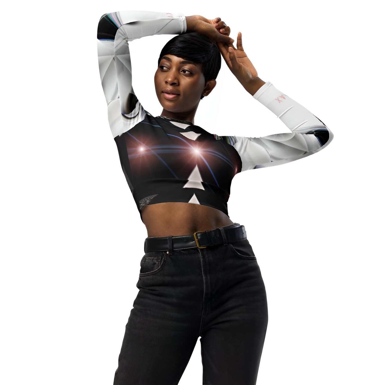 Zenareia long-sleeve crop top