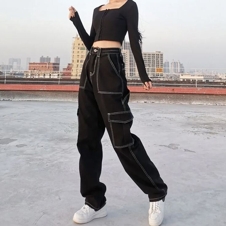 Black Cargo Pants