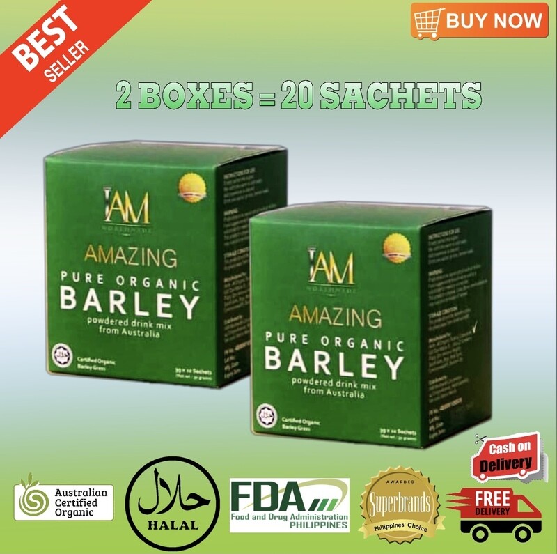 2 Boxes Amazing Pure Organic Barley
