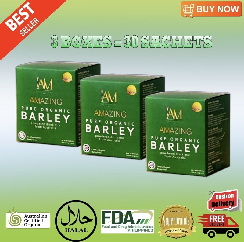 3 Boxes Amazing Pure Organic Barley (FREE SHIPPING)