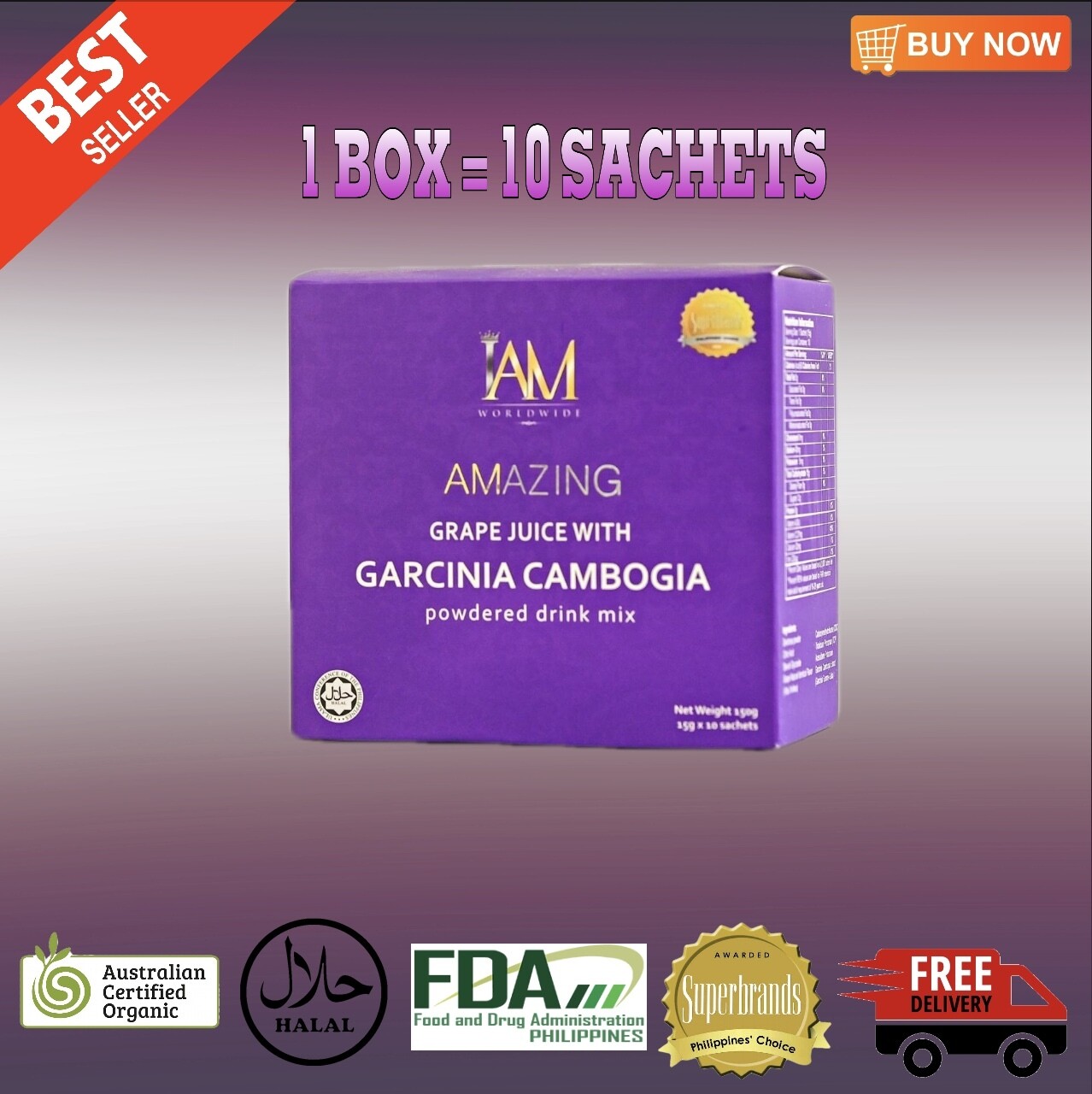 1 Box Amazing Garcinia Cambogia Slimming Juice