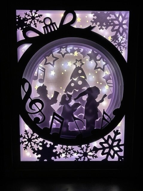 Lightbox de Noël "chorale"