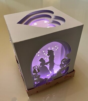 Lightbox cube "princesses"