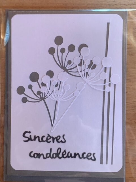 Carte de condoléances