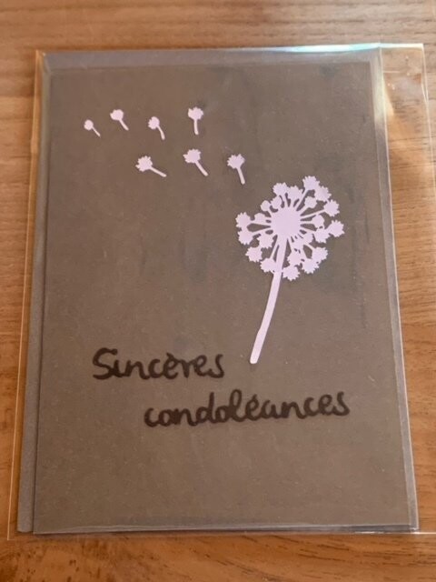 Carte de condoléances