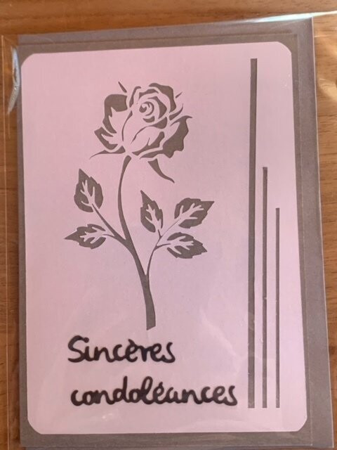Carte de condoléances