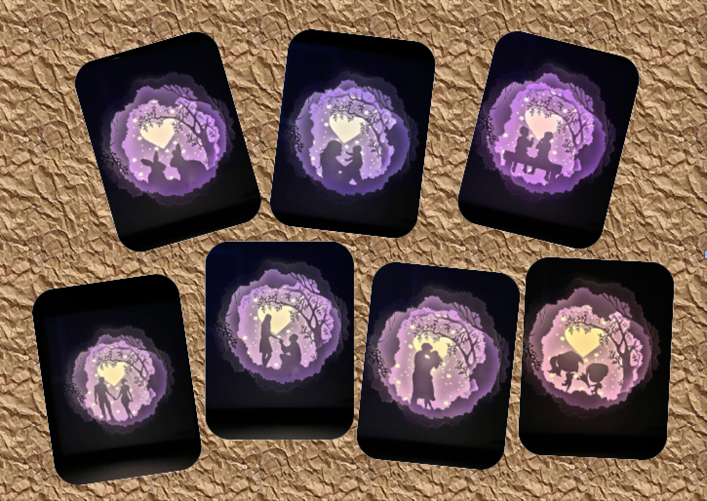 Lightbox "Sous un arbre" Lot complet
