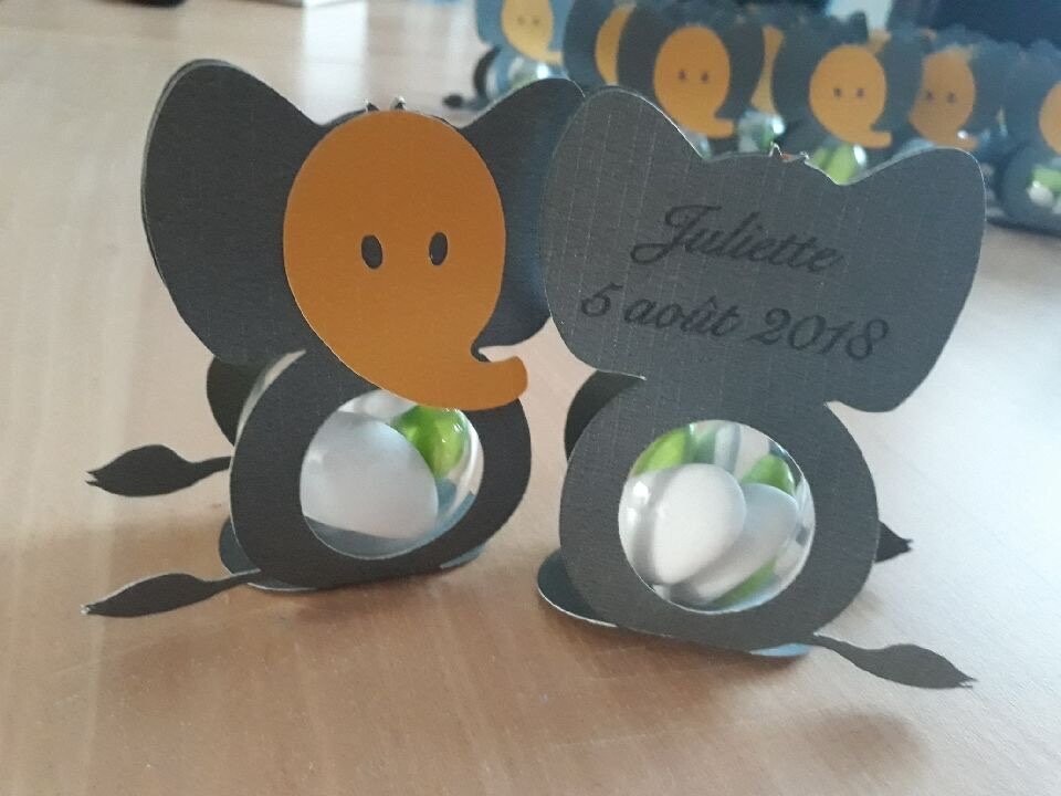 Boîte éléphant (pour intégrer une boule en plexigas)