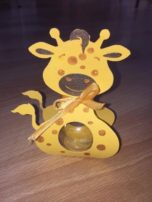 Boîte Girafe (pour intégrer une boule en plexigas)