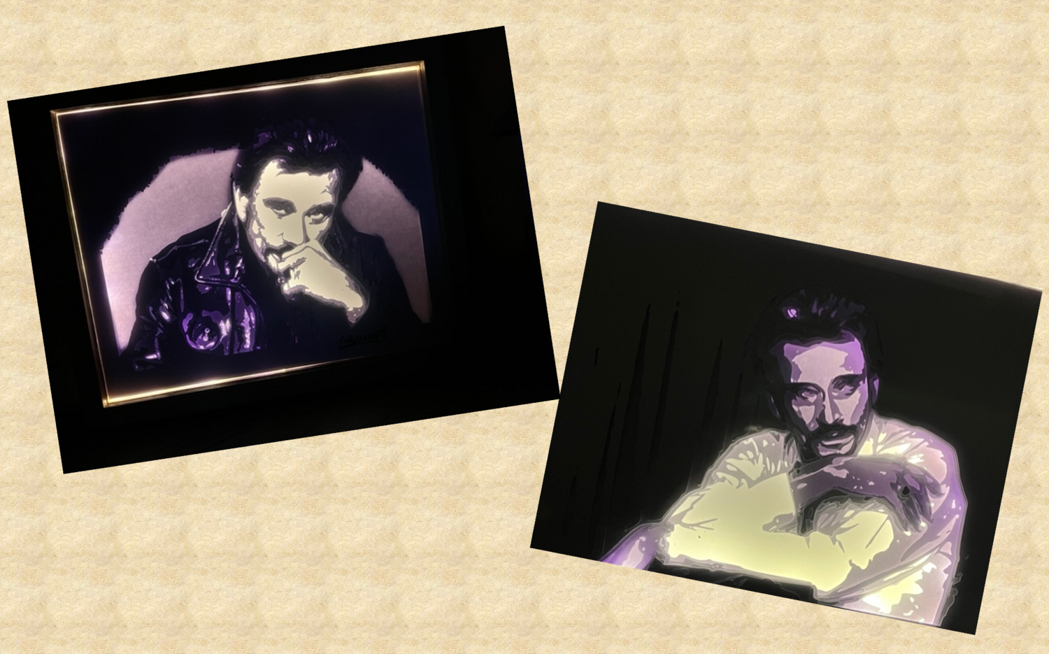 Lot Lightbox "Johnny Hallyday"
