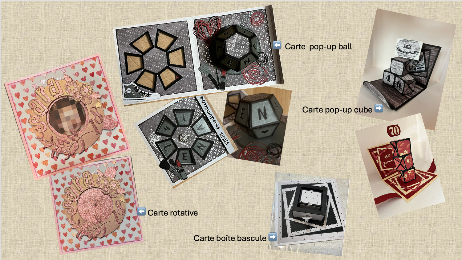 Lot cartes 3D