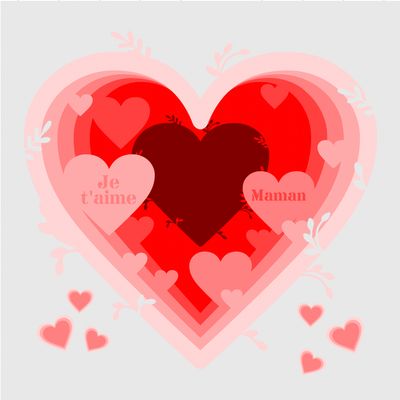 Lightbox "Je t'aime Maman"